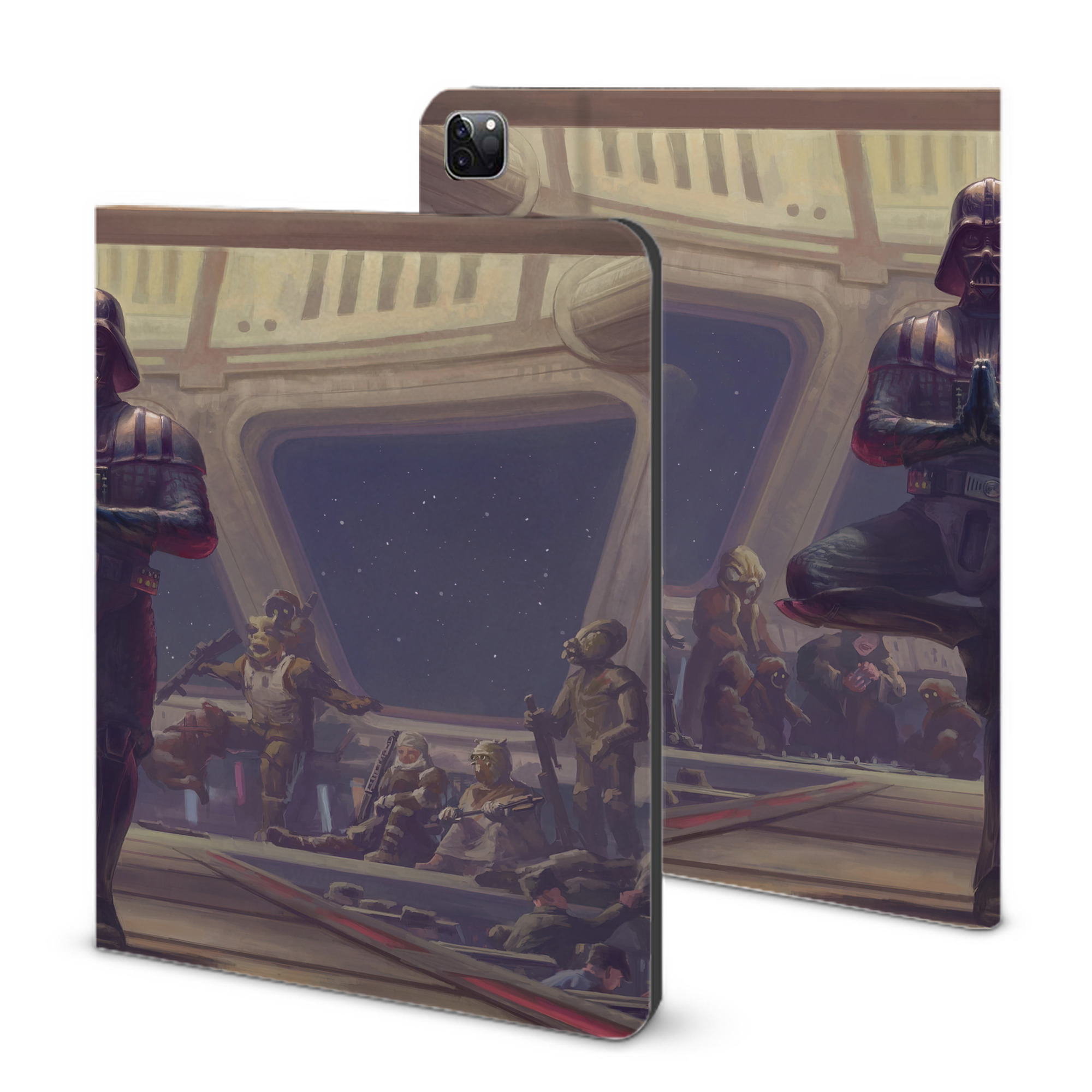 （画像用） スター・ウォーズ Star Wars IPad ケース ブック型 PUレザー TPU 耐衝撃 軽量 薄型 ペン収納なし 全面保護 IPad 各モデル対応